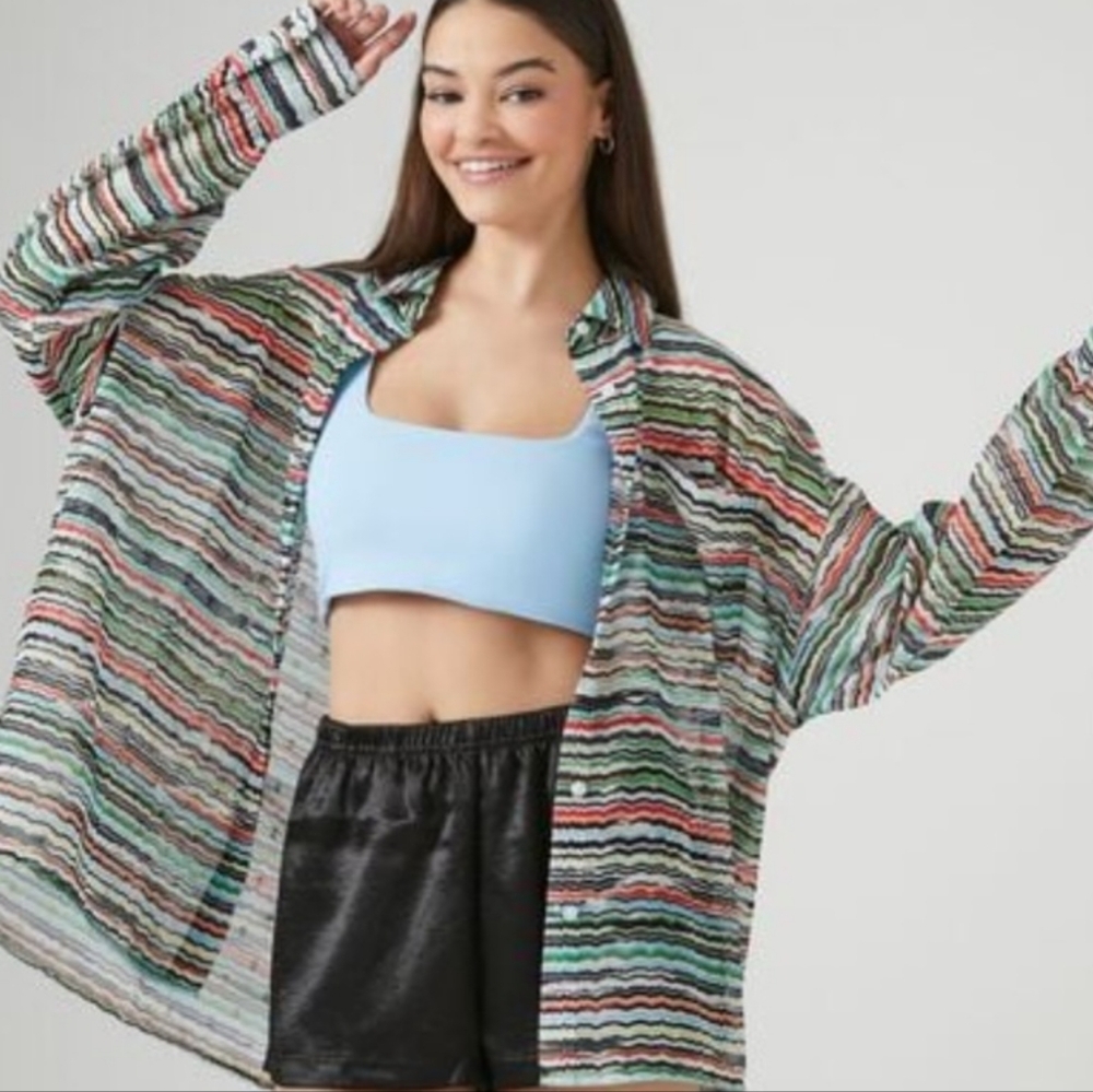F21 oversized blouse